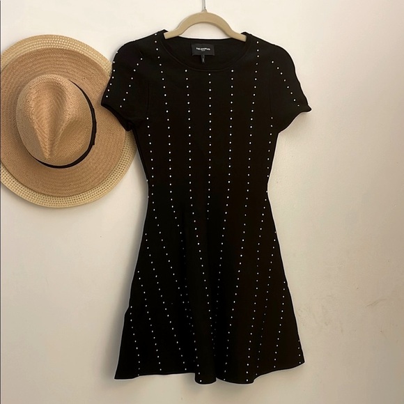 The Kooples | Women’s Black A-Line Skater Mini Dress Size 1 XS - Picture 3 of 13